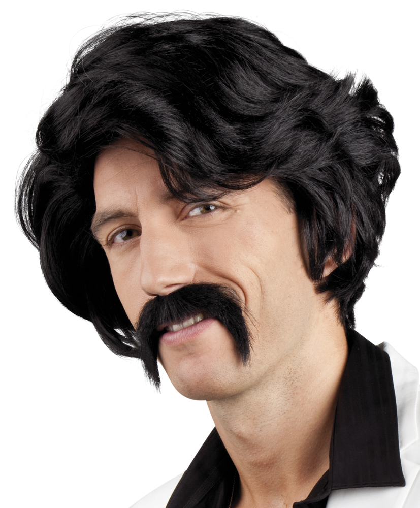 PERRUQUE CHUCK AVEC MOUSTACHE
