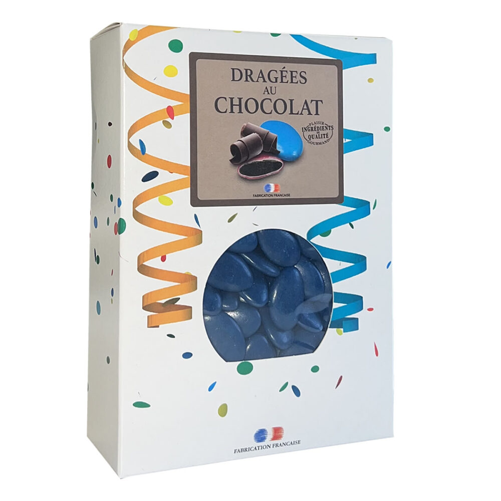 DRAGEES CHOCOLAT 54% BLEU MARINE (1KG)