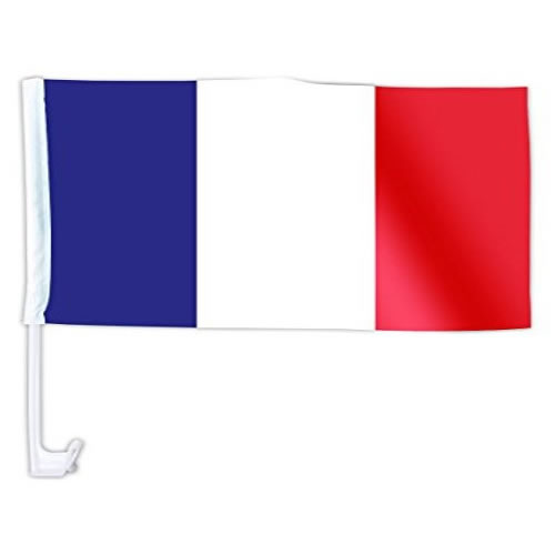 DRAPEAU VOITURE FRANCE AVEC HAMPE