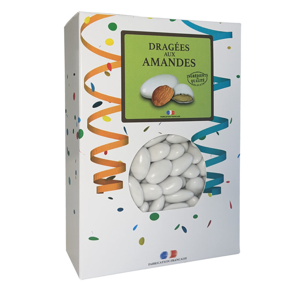 DRAGEES AMANDES ALSACE BLANC BRILLANT 1KG
