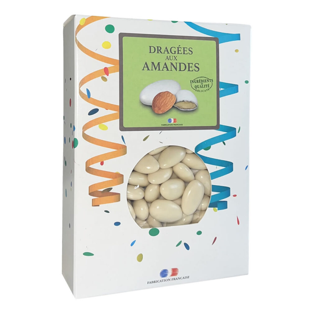 DRAGEES AMANDES ALSACE ECRU BRILLANT 1KG