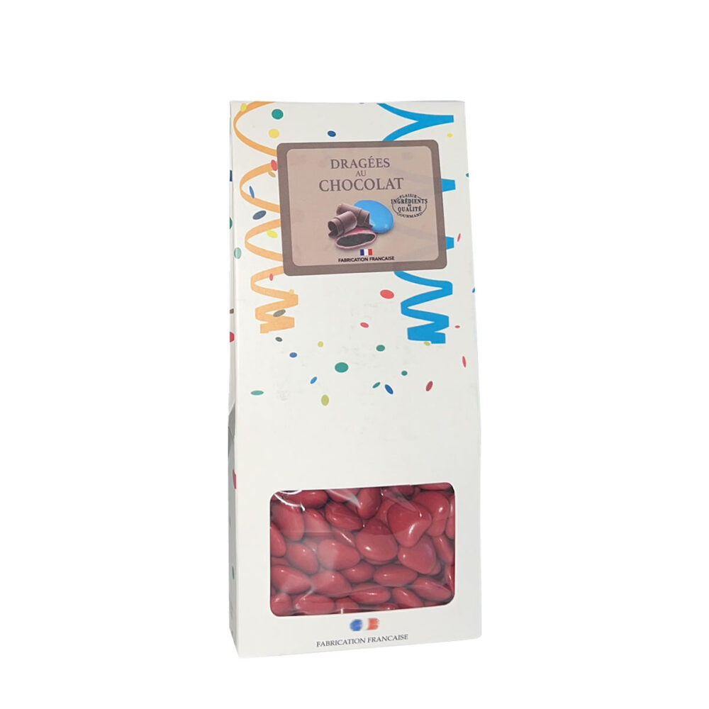 COEUR NAIN CHOCOLAT ROUGE CERISE 150G
