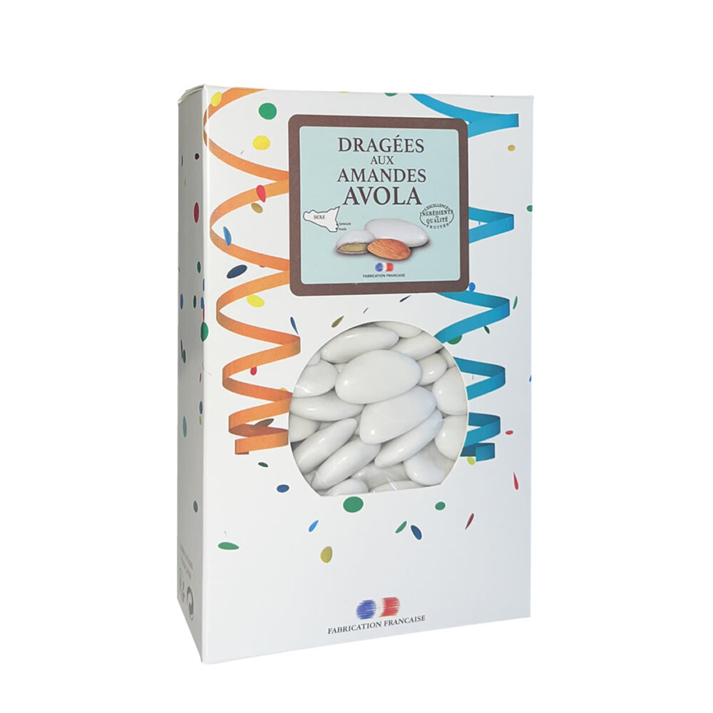 DRAGEES AMANDES DAUPHINE BLANC 500G