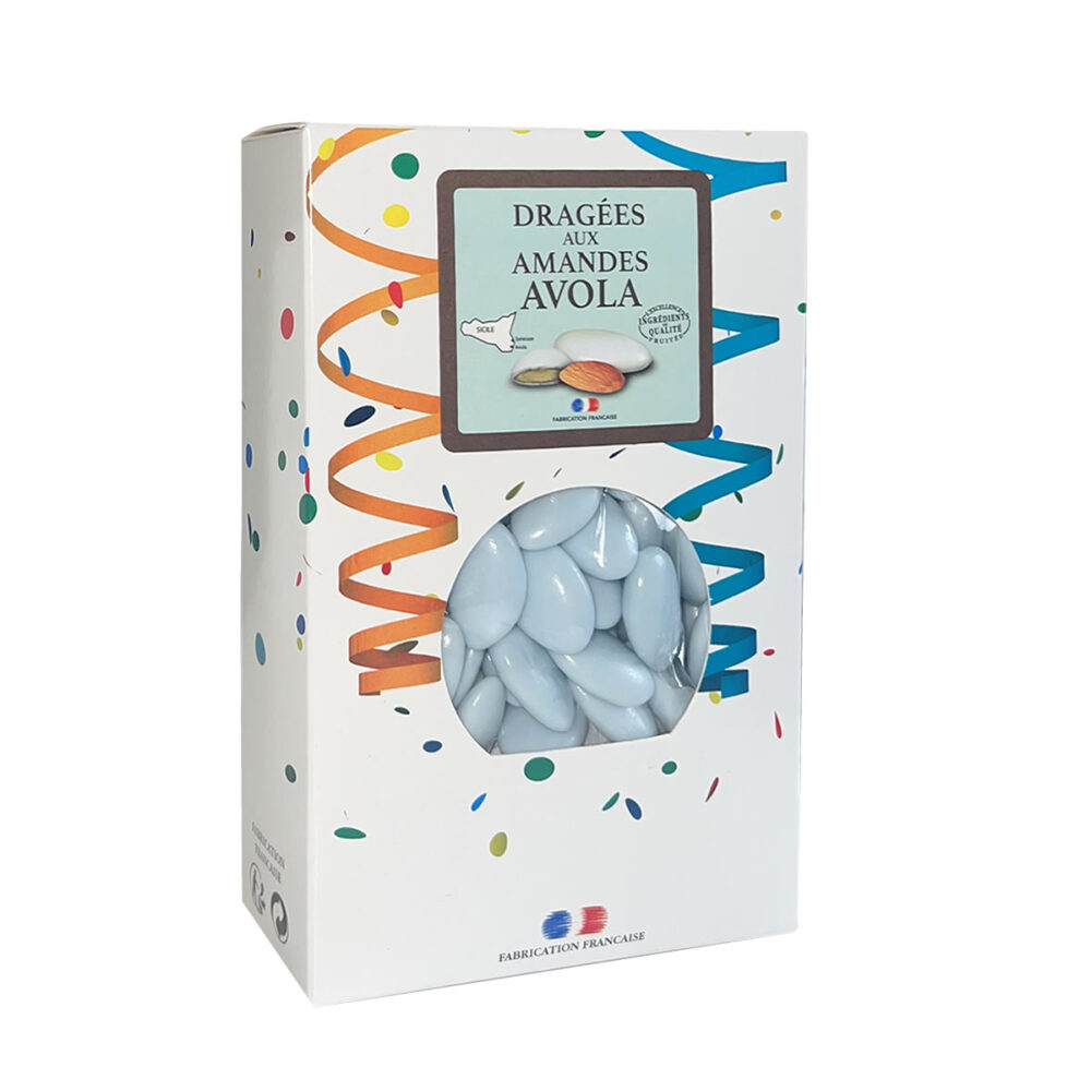 DRAGEES AMANDES DAUPHINE BLEU CIEL 500G
