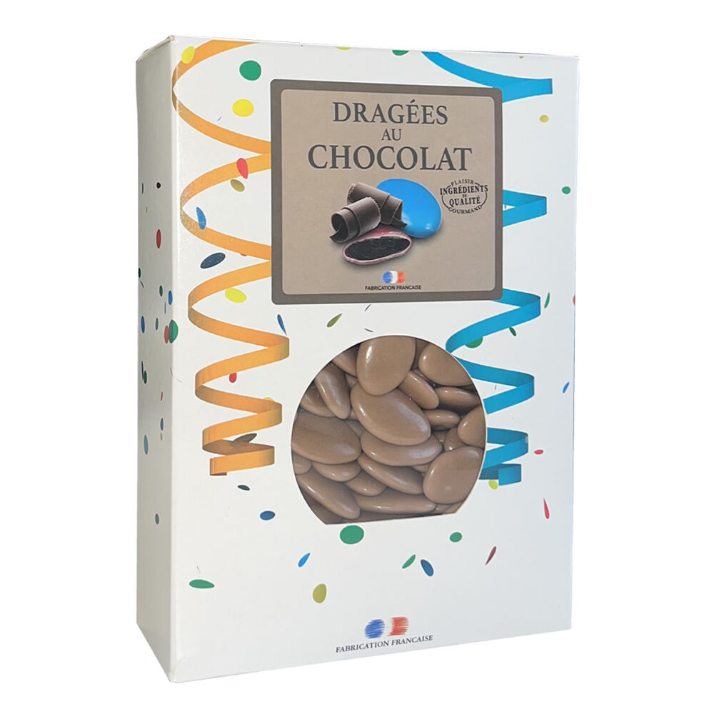 DRAGEES CHOCOLAT 54% TAUPE 1KG