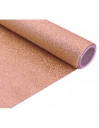 ROULEAU NAPPE PAILLETTES PREMIUM OR ROSE 120CMX3M