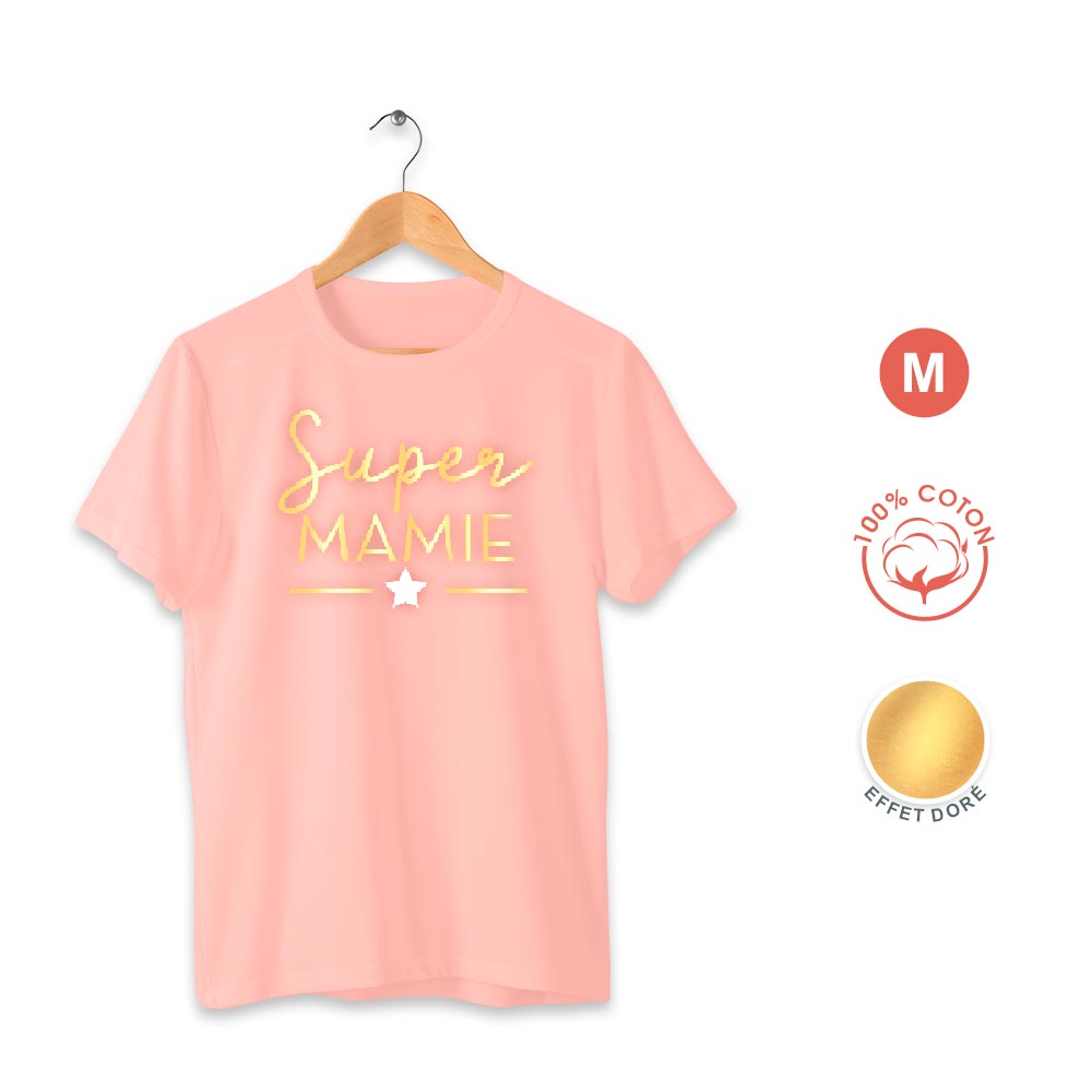 T-SHIRT M "SUPER MAMIE"