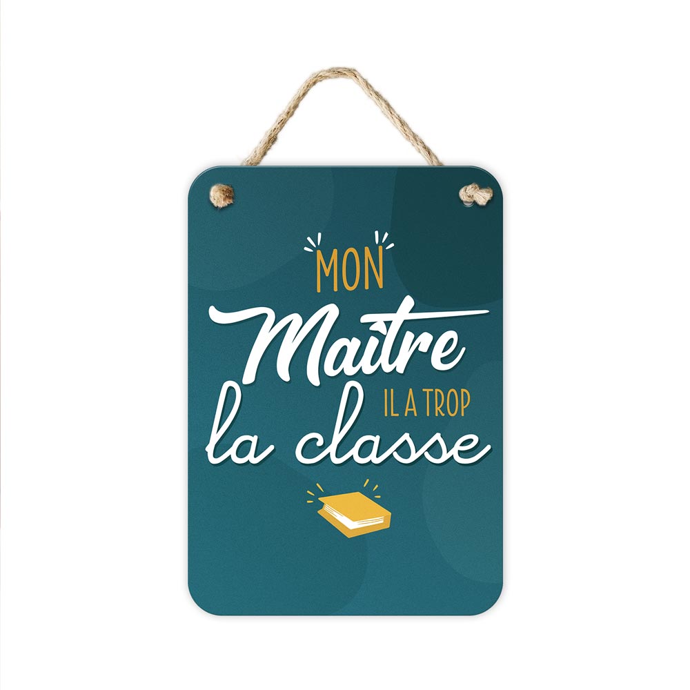 PLAQUE MÉTAL MAÎTRE