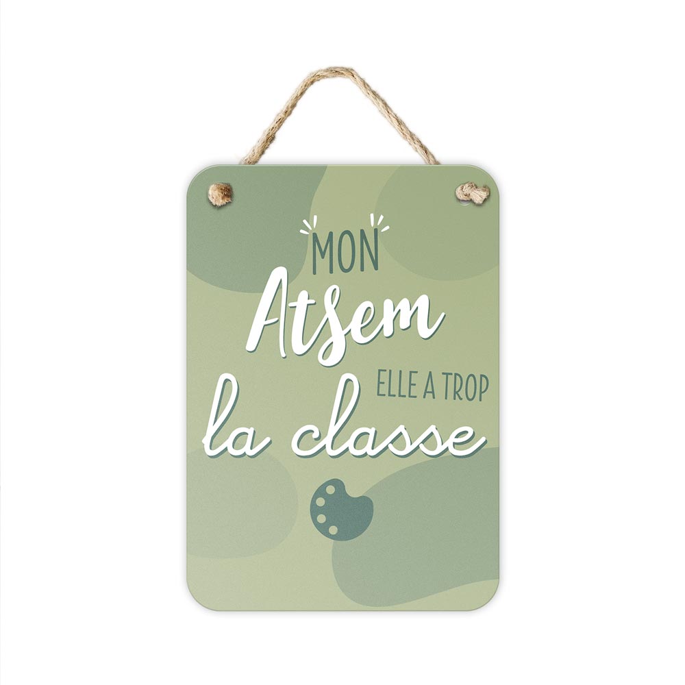 PLAQUE MÉTAL ATSEM