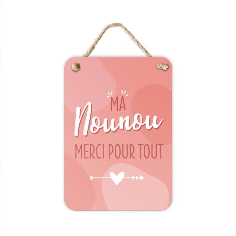 PLAQUE MÉTAL NOUNOU
