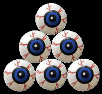 6 YEUX EN PLASTIQUE (3,2CM)