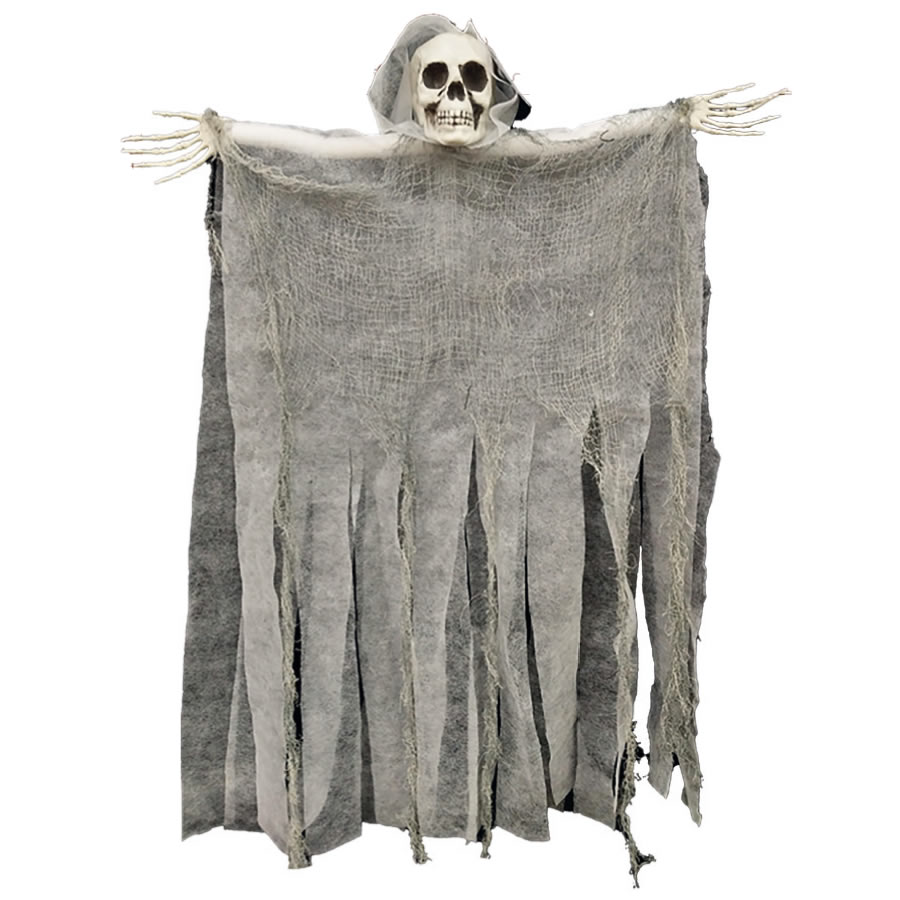 SQUELETTE TISSU SUSPENDU NOIRBLANC ASST 72X56X80CM