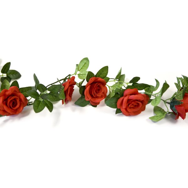 GUIRLANDE DE ROSES (1.50 m) ROUGE