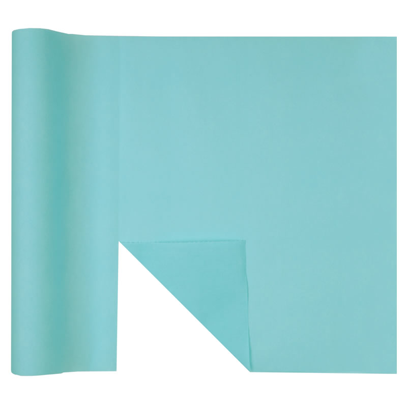 CHEMIN DE TABLE RAINBOW BLEU CIEL