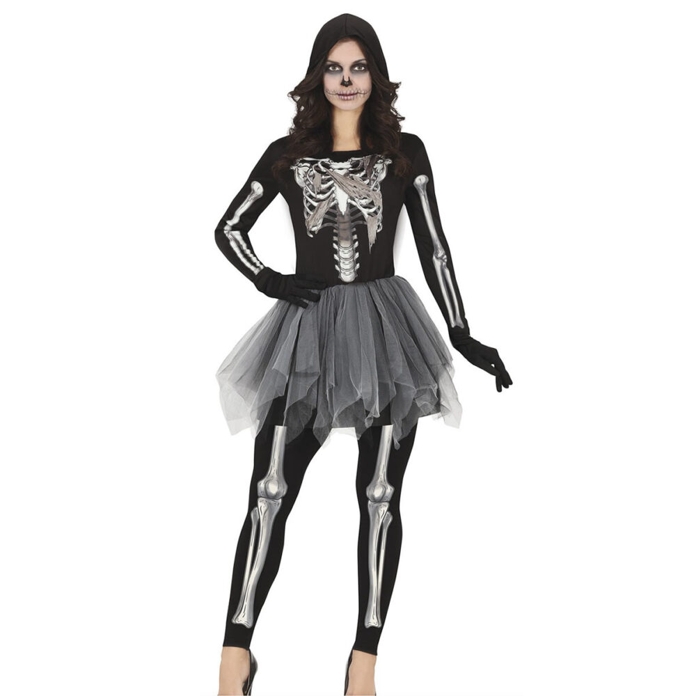 HOODED SKELETON ADULTE 36 38 (S)