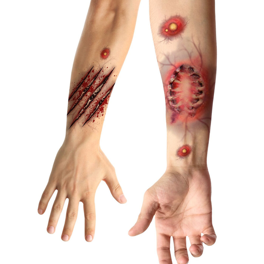 TATOUAGES ADHÉSIFS BLESSURES MORSURE