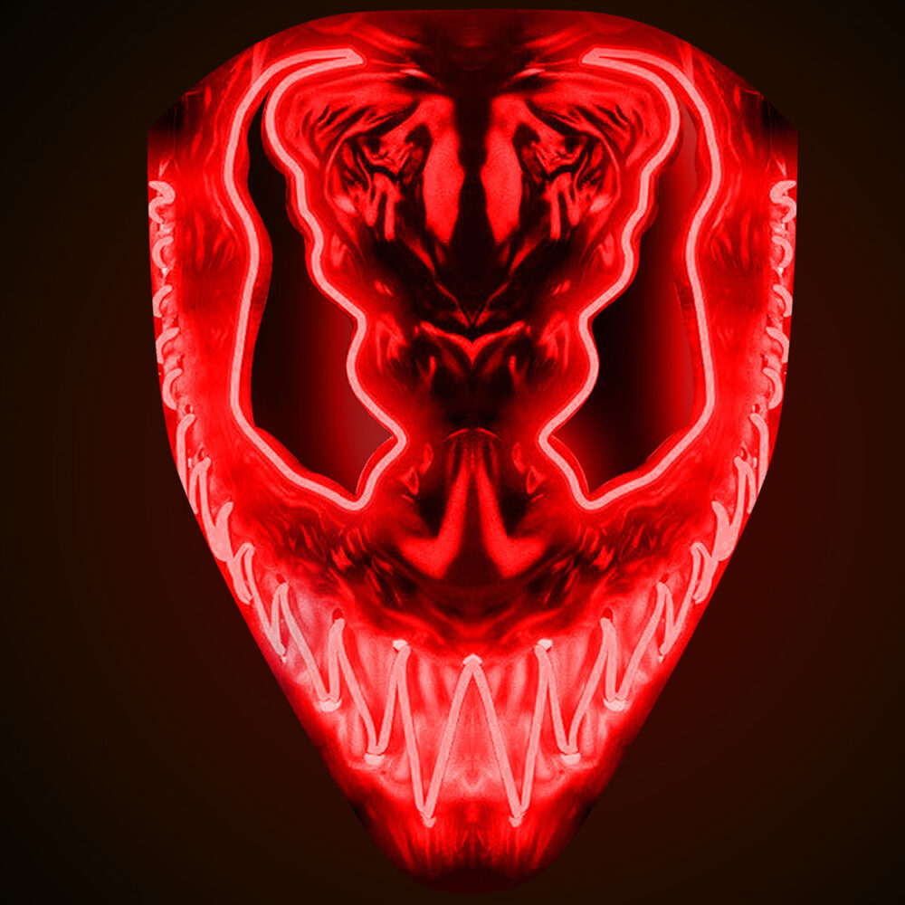 MASQUE DIABLE LUMINEUX ROUGE