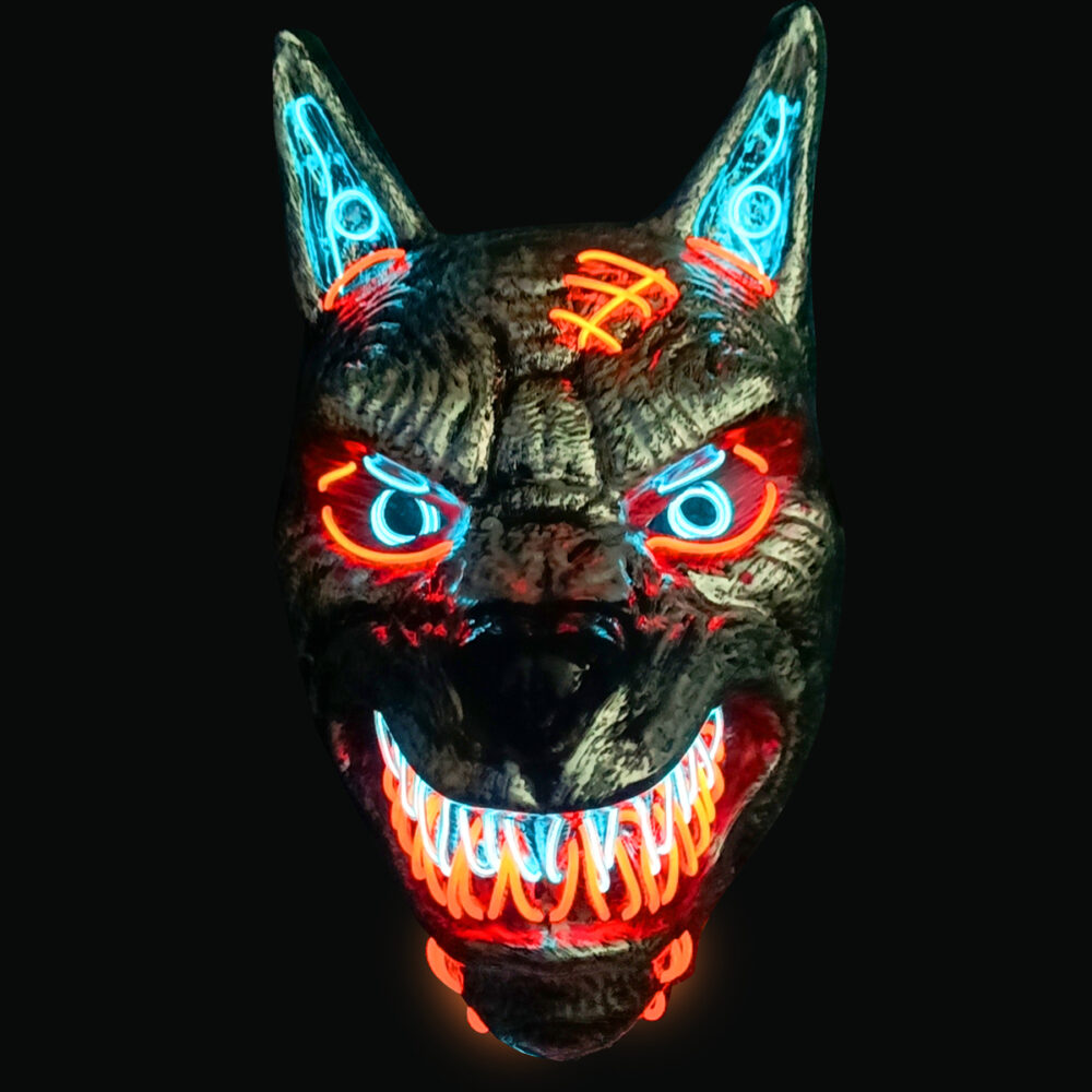 MASQUE LOUP LUMINEUX