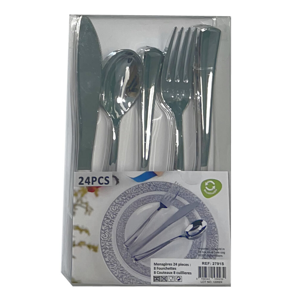 MENAGÈRES ARGENT 24 PIÈCES