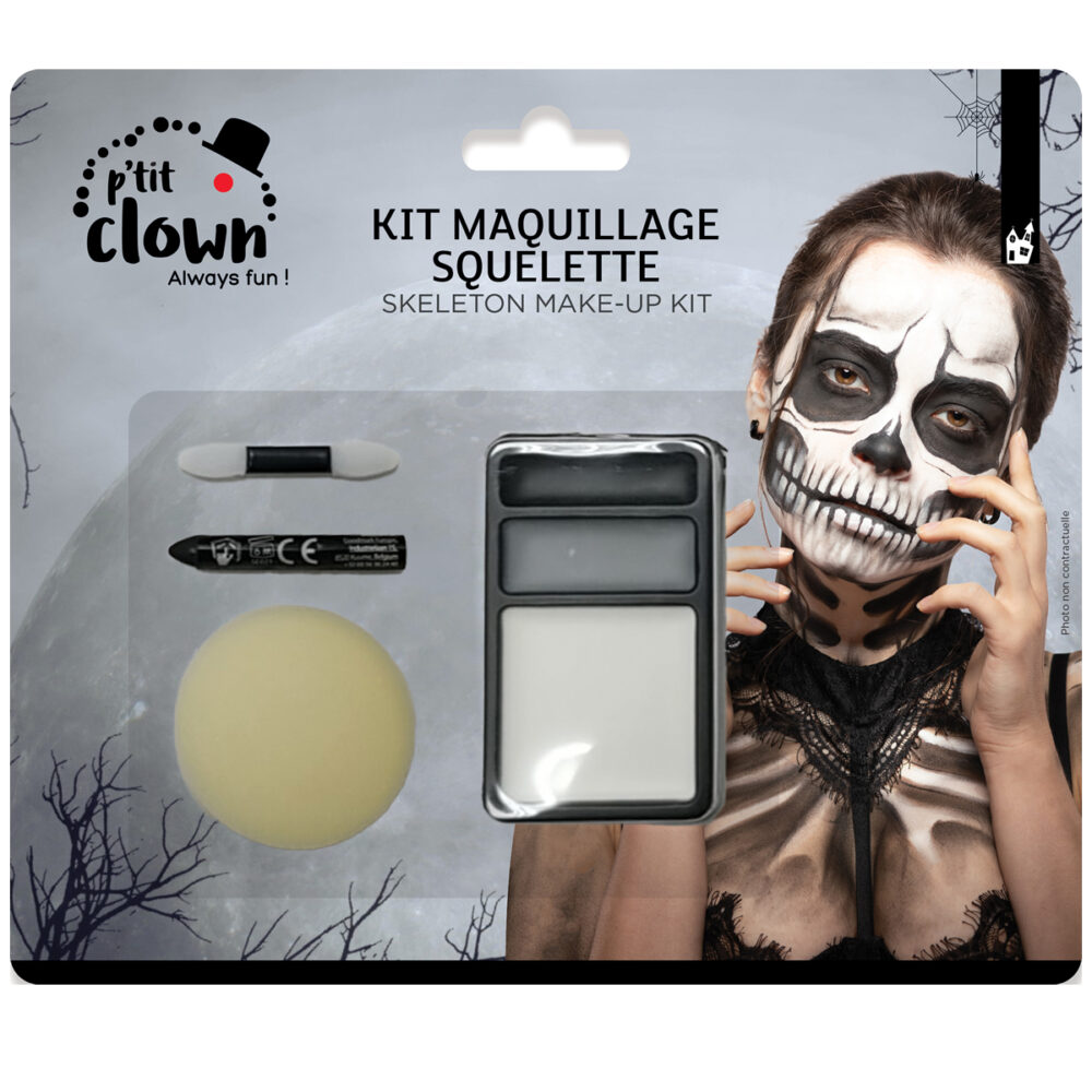 KIT MAQUILLAGE SQUELETTE / ZOMBIE