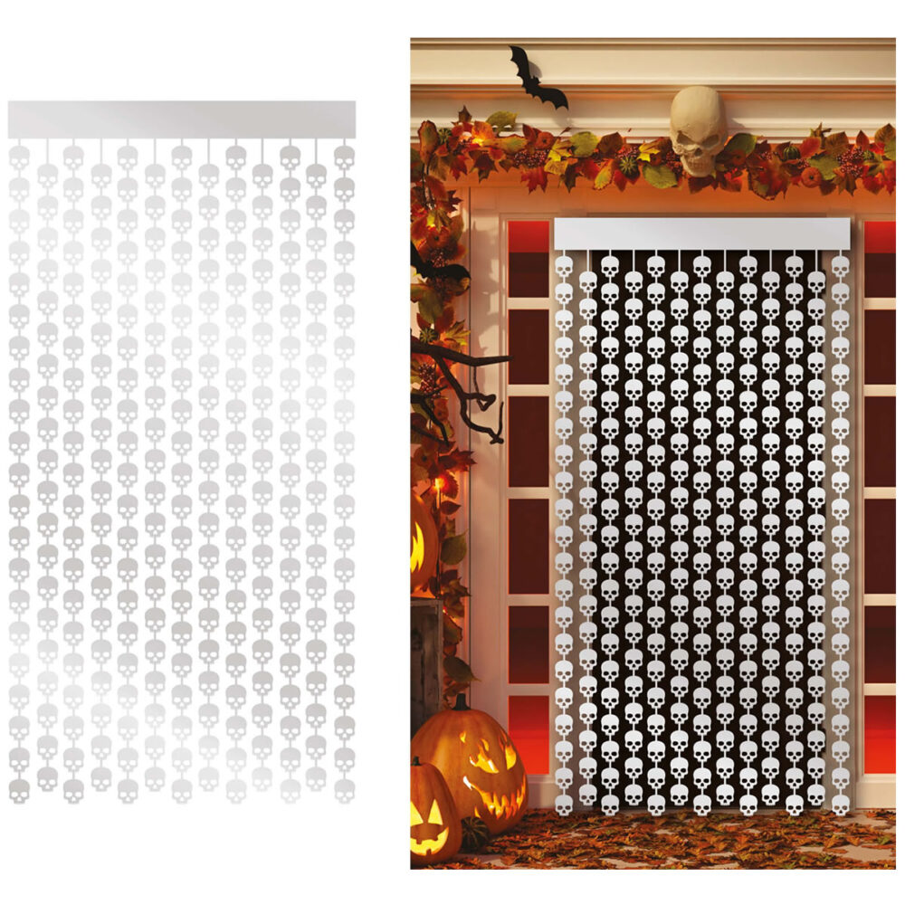 RIDEAU PVC CRÂNES (100X200CM)