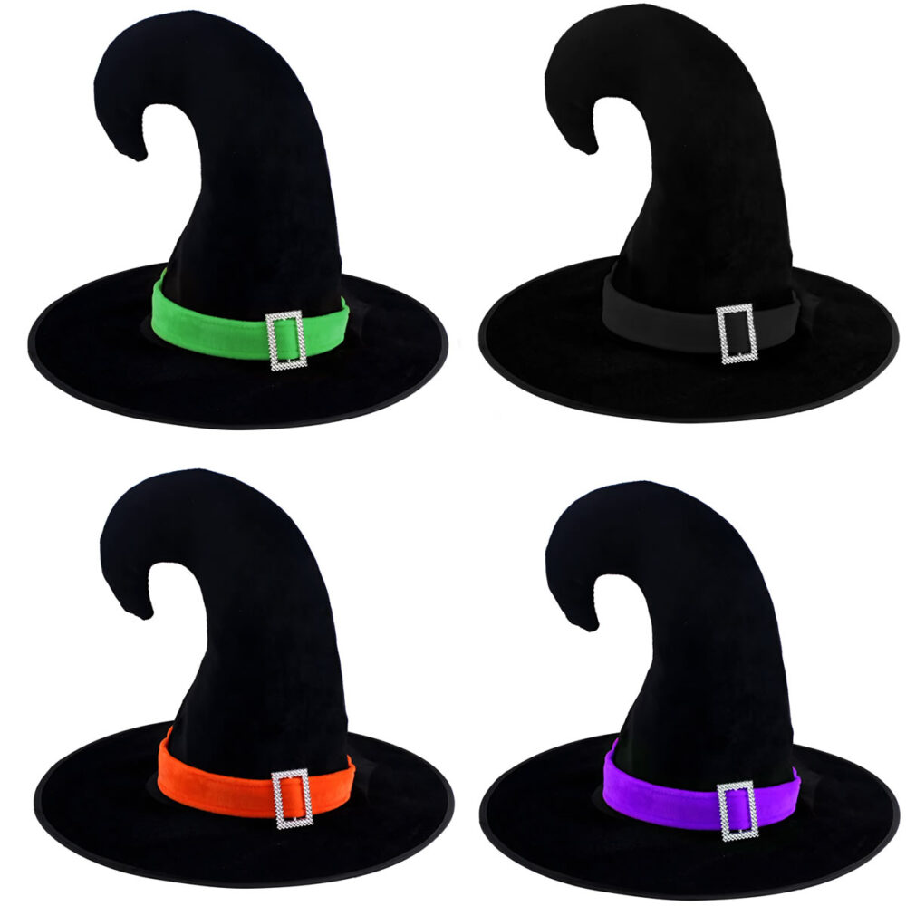 CHAPEAU DE SORCIERE MITSY ENFANT (38X30CM) 4 COLORIS
