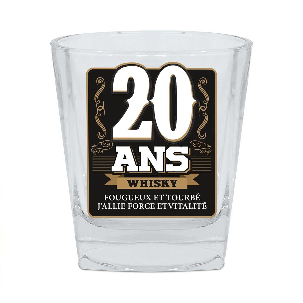 VERRE A WHISKY 20 ANS