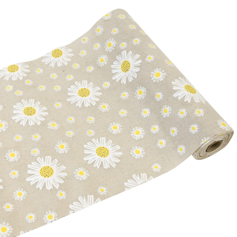 CHEMIN DE TABLE IMPRESSION MARGUERITE