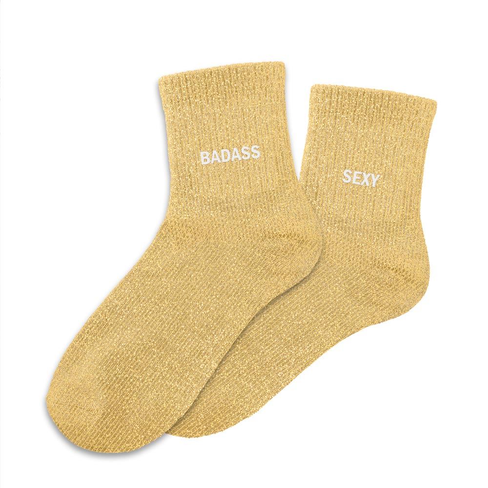 CHAUSSETTES DUO BADASS SEXY PAILLETTES