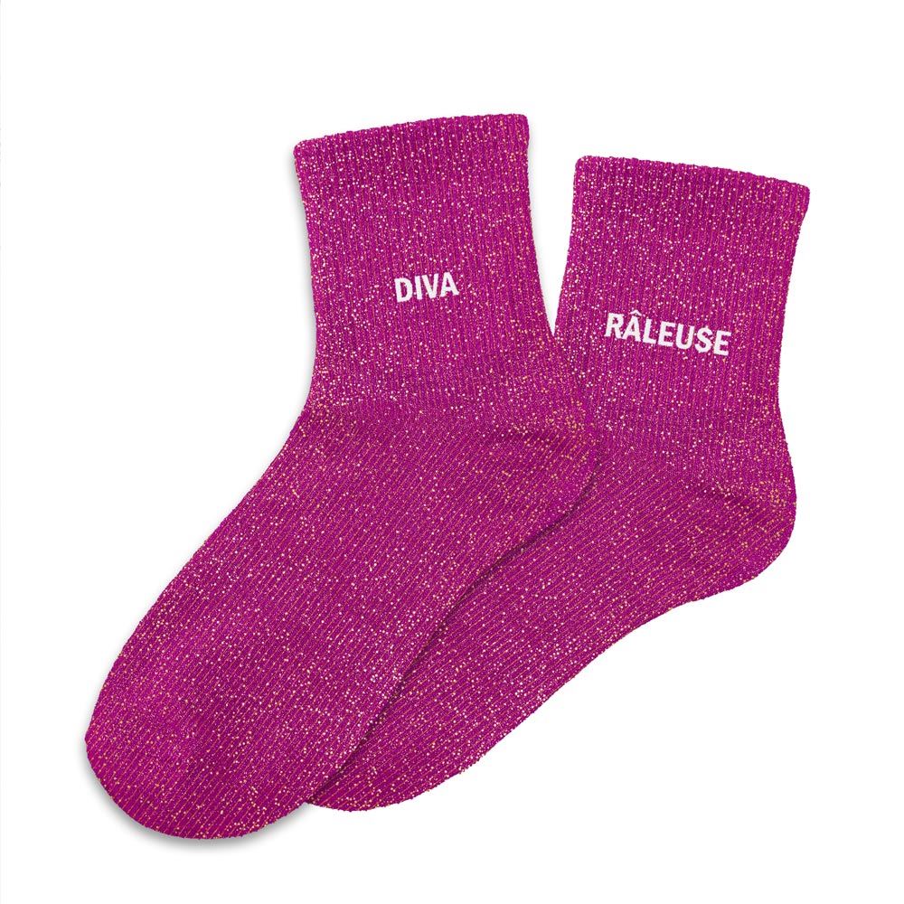 CHAUSSETTES DUO DIVA RÂLEUSE PAILLETTES