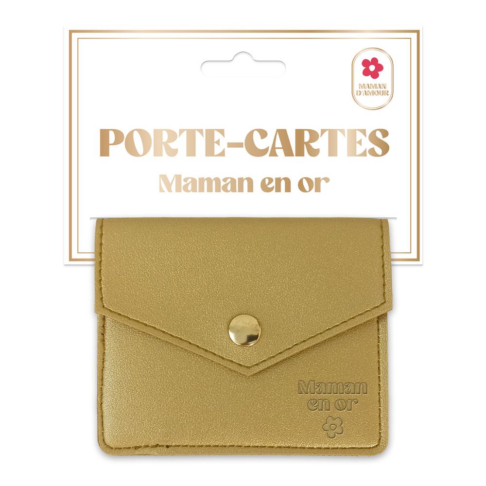 PORTE-CARTES "MAMAN EN OR"