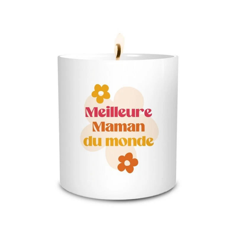 BOUGIE "MEILLEURE MAMAN DU MONDE"