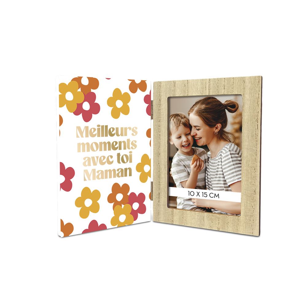 DOUBLE CADRE PHOTO "MEILLEURS MOMENTS AVEC TOI MAMAN"