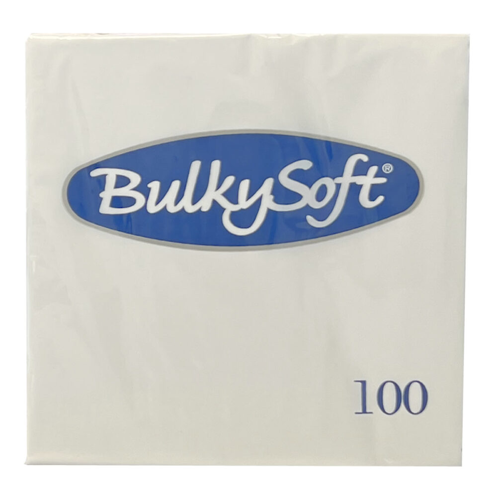100 SERVIETTES BULKY SOFT BLANCHEs