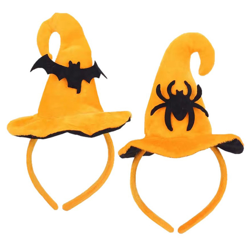 SERRE-TÊTE SORCIÈRE ORANGE (2 MOD. AU CHOIX)