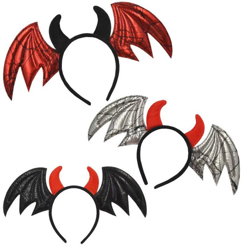 SERRE-TÊTE CHAUVES-SOURIS DIABLE (3 COL. AU CHOIX)