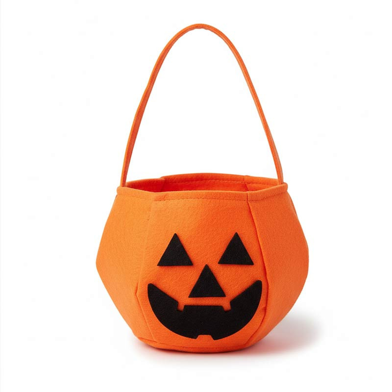 SEAU À BONBONS CITROUILLE FEUTRINE (28CM)