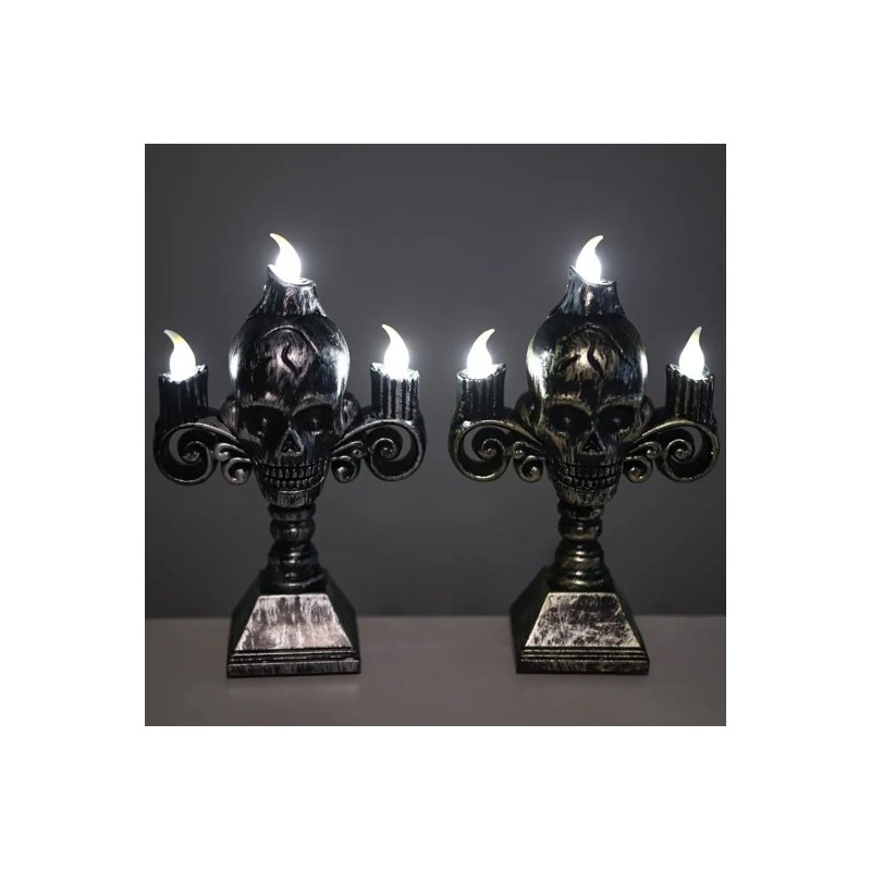 CHANDELIER CRÂNE LED 3 BRANCHES (2 COL. - 16CM)