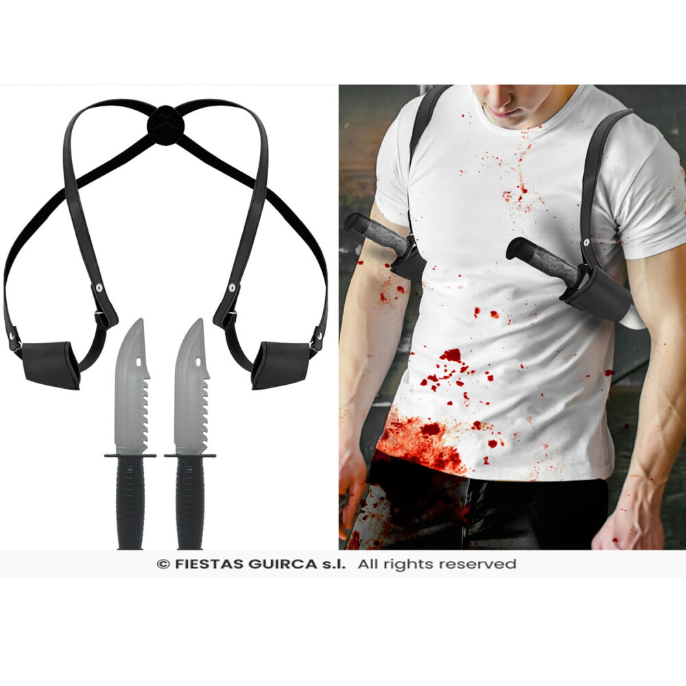 HOLSTER AVEC 2 COUTEAUX