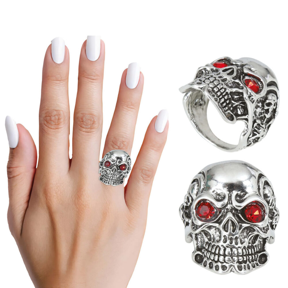 BAGUE CRÂNE MÉTAL