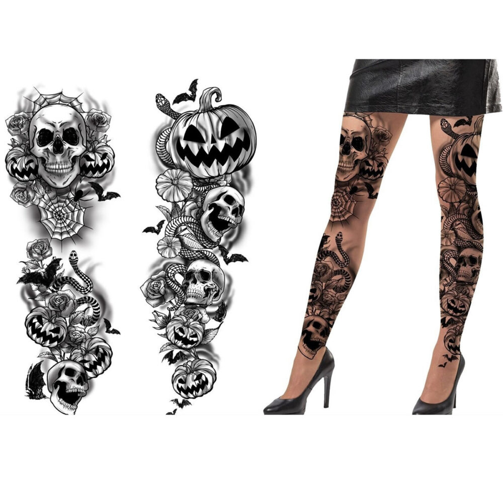 COLLANTS TATOUAGES HALLOWEEN