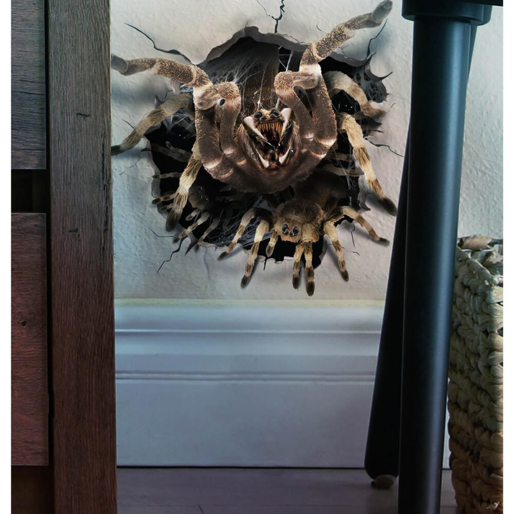 STICKER MURAL TROU ARAIGNÉE (16CM)