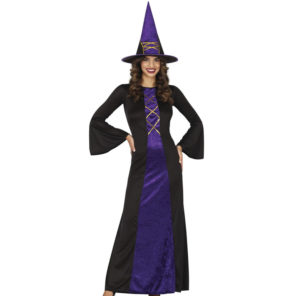 COSTUME SORCIÈRE POURPRE (42/44 - L)