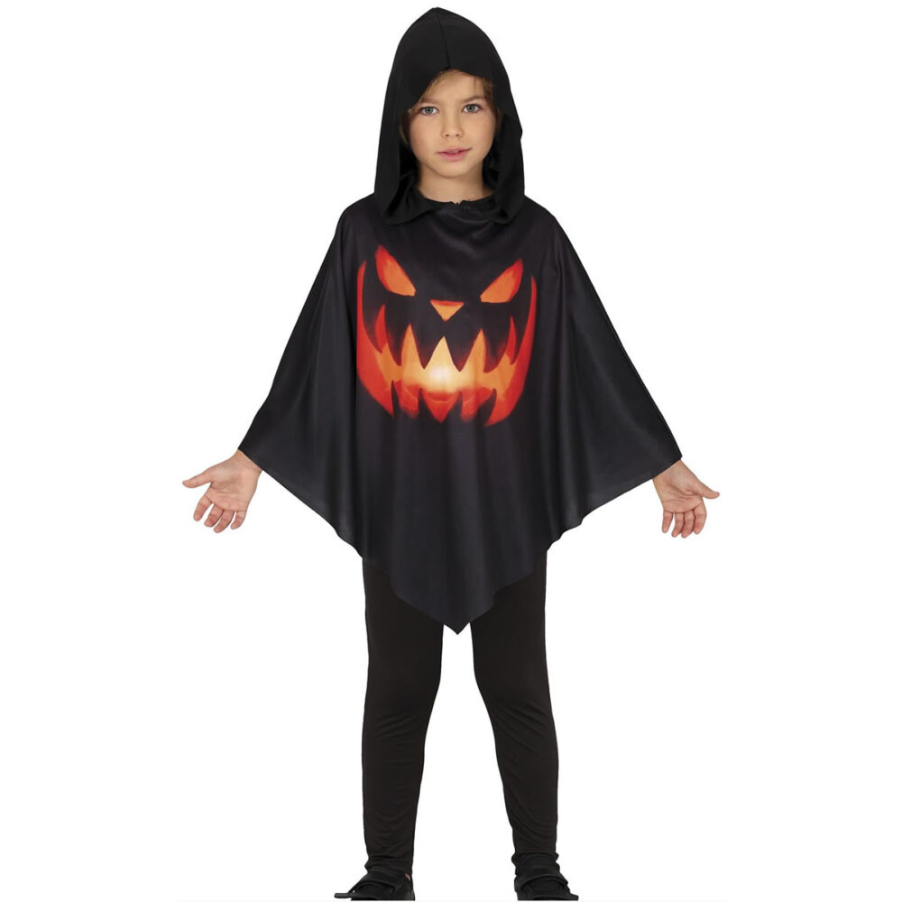 PONCHO CITROUILLE (7/9 ANS)