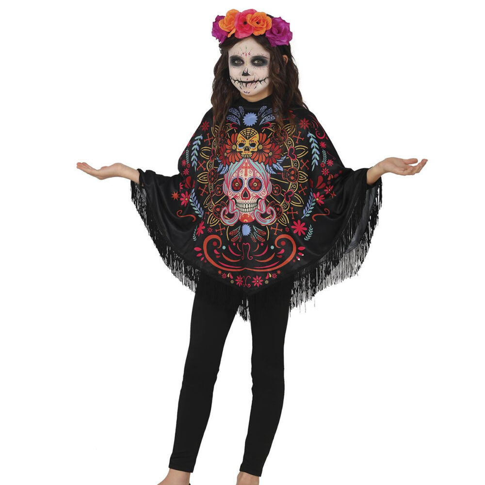 PONCHO JOUR DES MORTS (7/9 ANS)