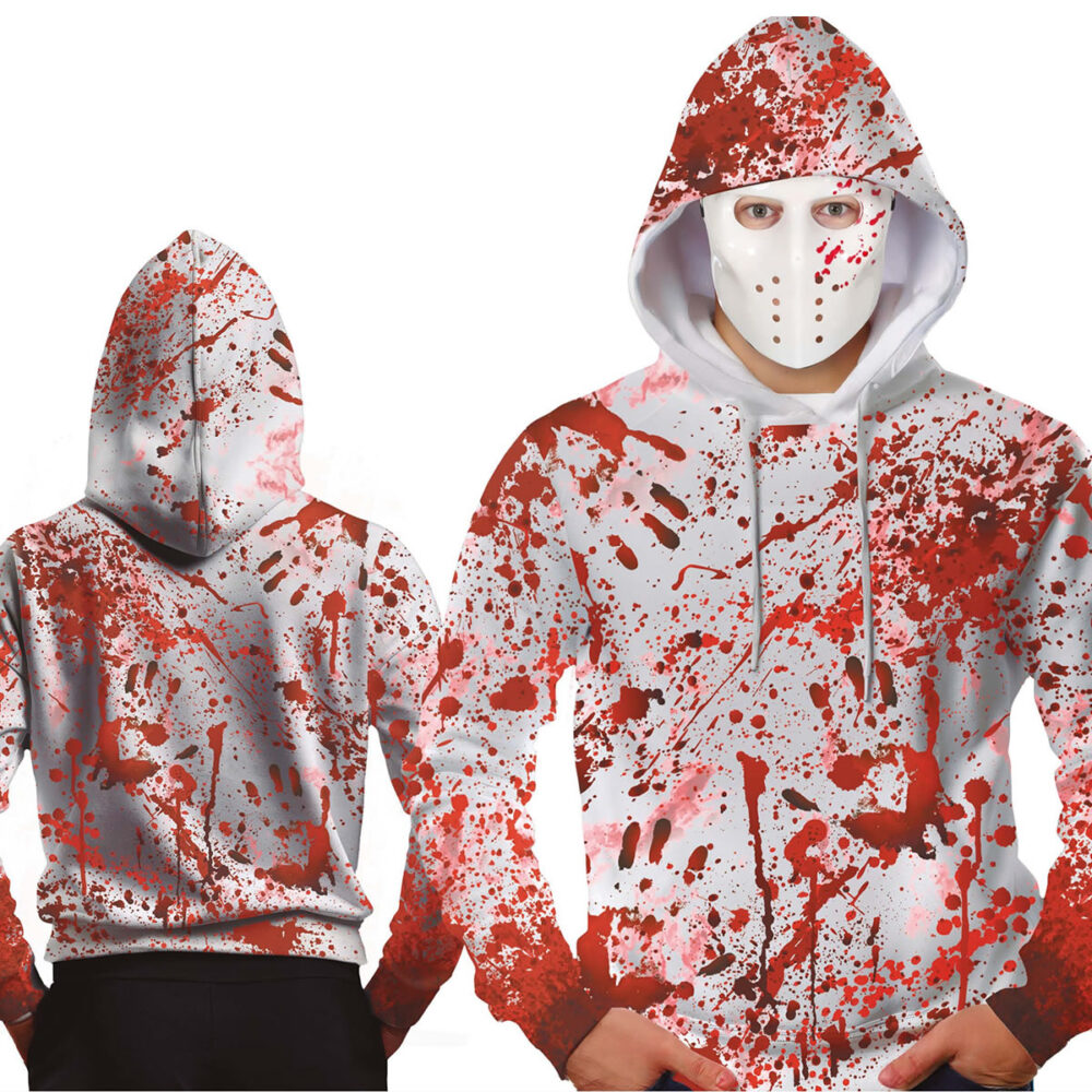 PULL SANGLANT AVEC MASQUE BLANC (52/54 - L)