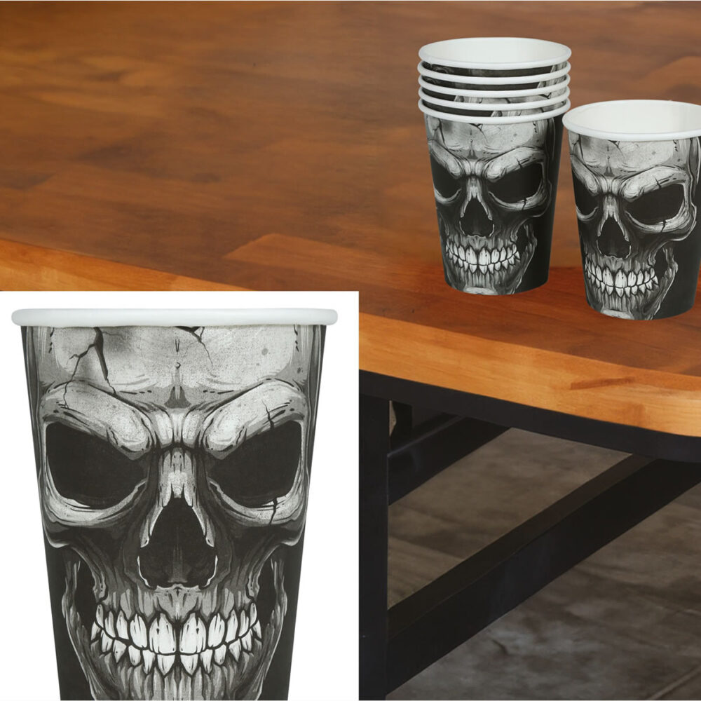 VERRES TÊTE DE MORT X6 (24CL)