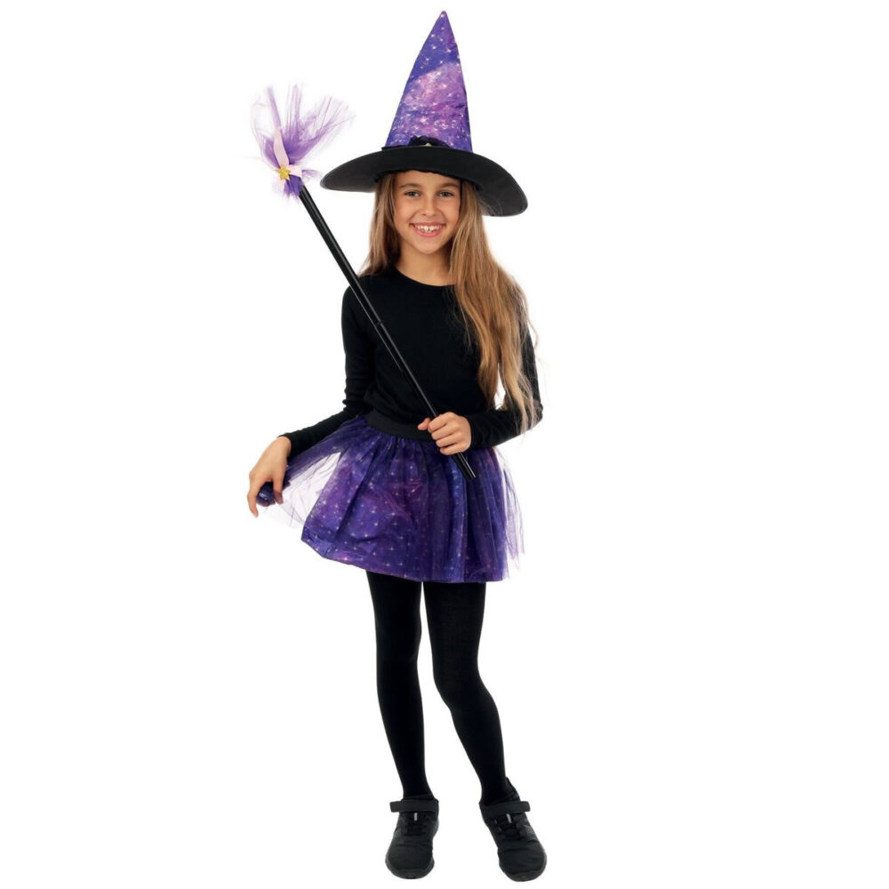 KIT SORCIÈRE ENFANT (CHAPEAU, TUTU, BALAI)