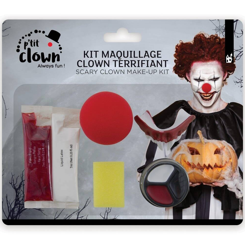 KIT MAQUILLAGE CLOWN TERRIFIANT