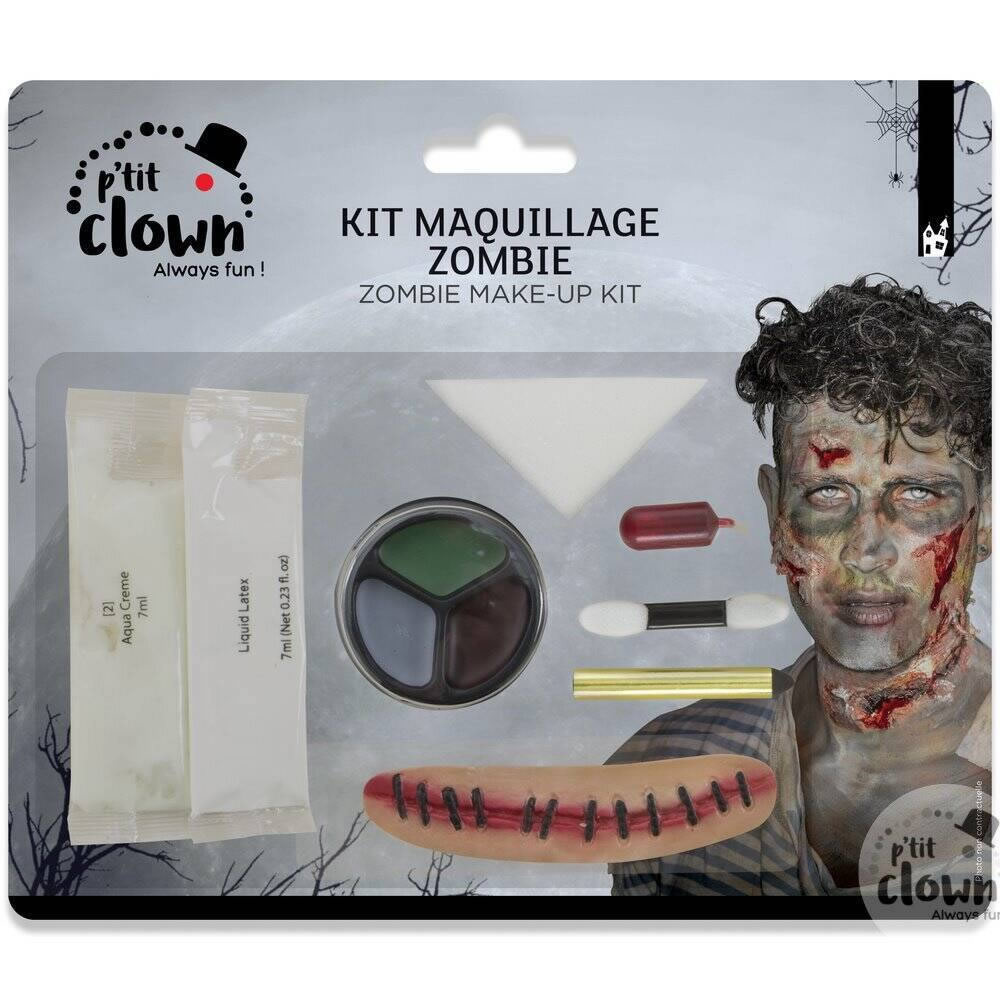 KIT MAQUILLAGE ZOMBIE AVEC CICATRICE